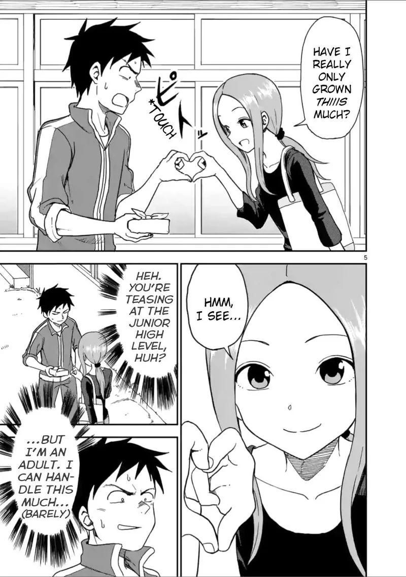 Karakai Jouzu no (Moto) Takagi-san Chapter 60 page 5