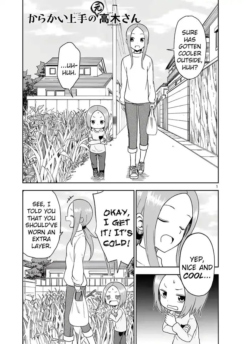 Karakai Jouzu no (Moto) Takagi-san Chapter 66 page 1