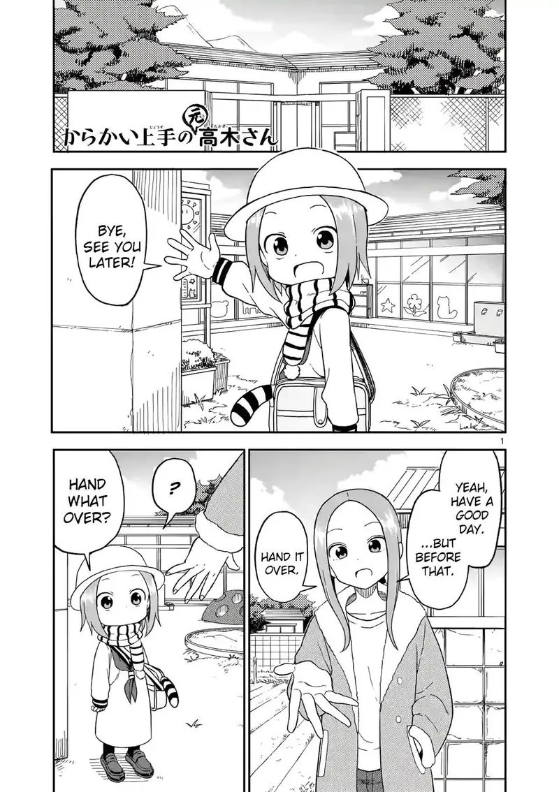 Karakai Jouzu no (Moto) Takagi-san Chapter 72 page 1