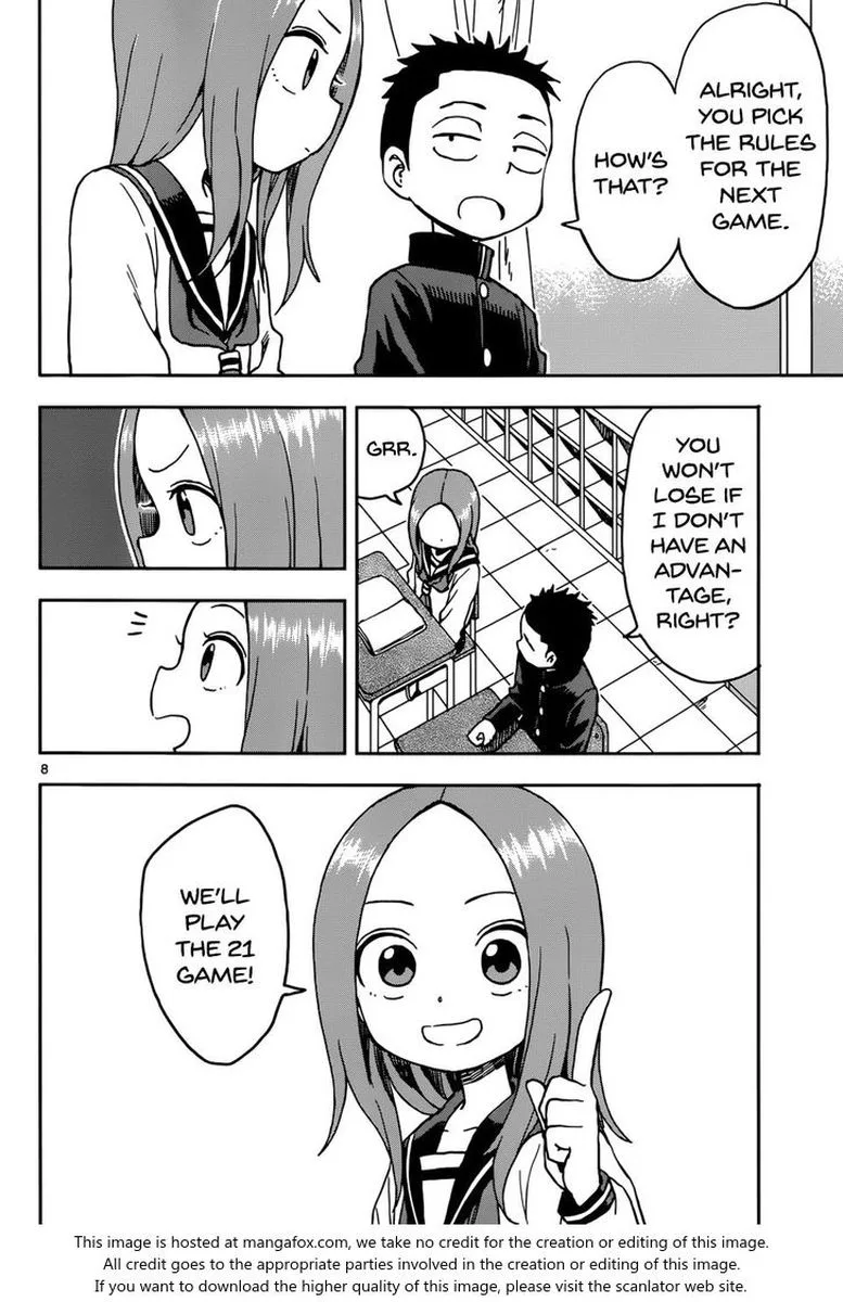 Karakai Jouzu no (Moto) Takagi-san Chapter 73 page 8