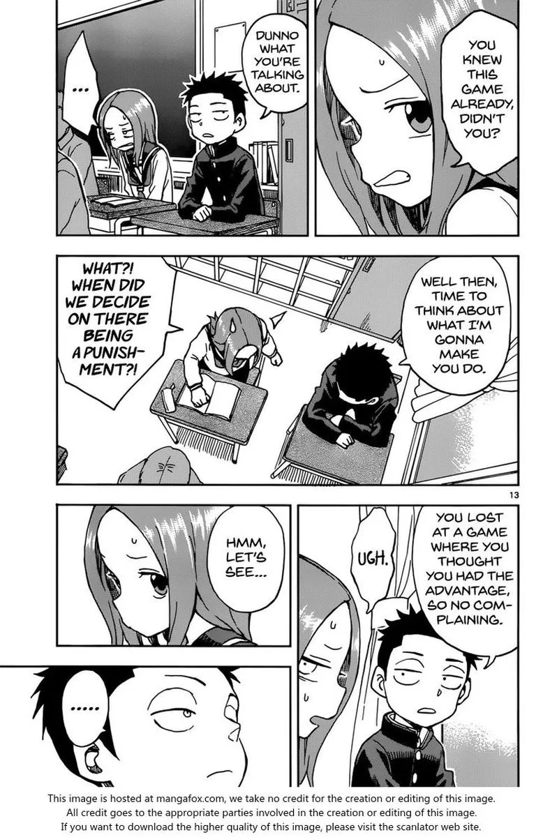 Karakai Jouzu no (Moto) Takagi-san Chapter 73 page 13