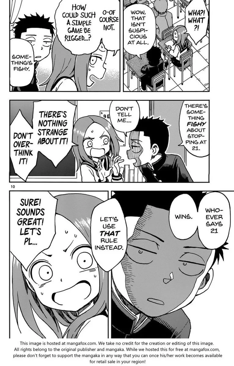 Karakai Jouzu no (Moto) Takagi-san Chapter 73 page 10