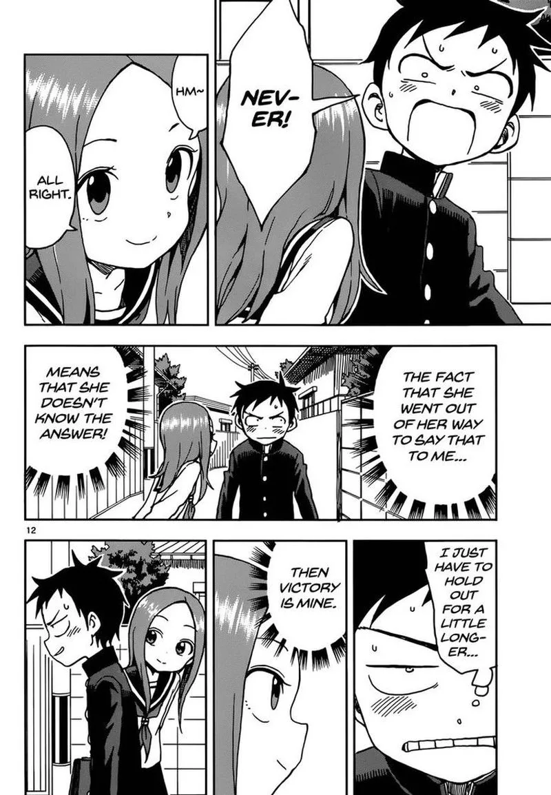 Karakai Jouzu no (Moto) Takagi-san Chapter 74 page 12