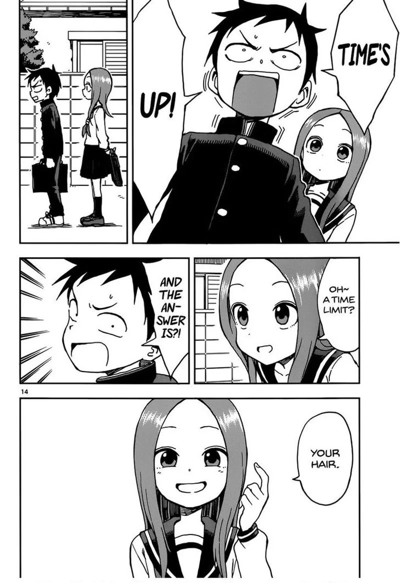 Karakai Jouzu no (Moto) Takagi-san Chapter 74 page 14