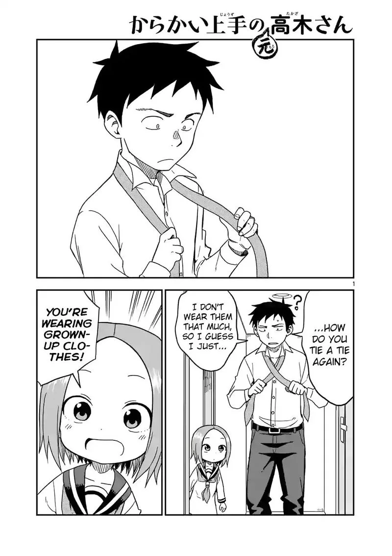 Karakai Jouzu no (Moto) Takagi-san Chapter 81 page 1
