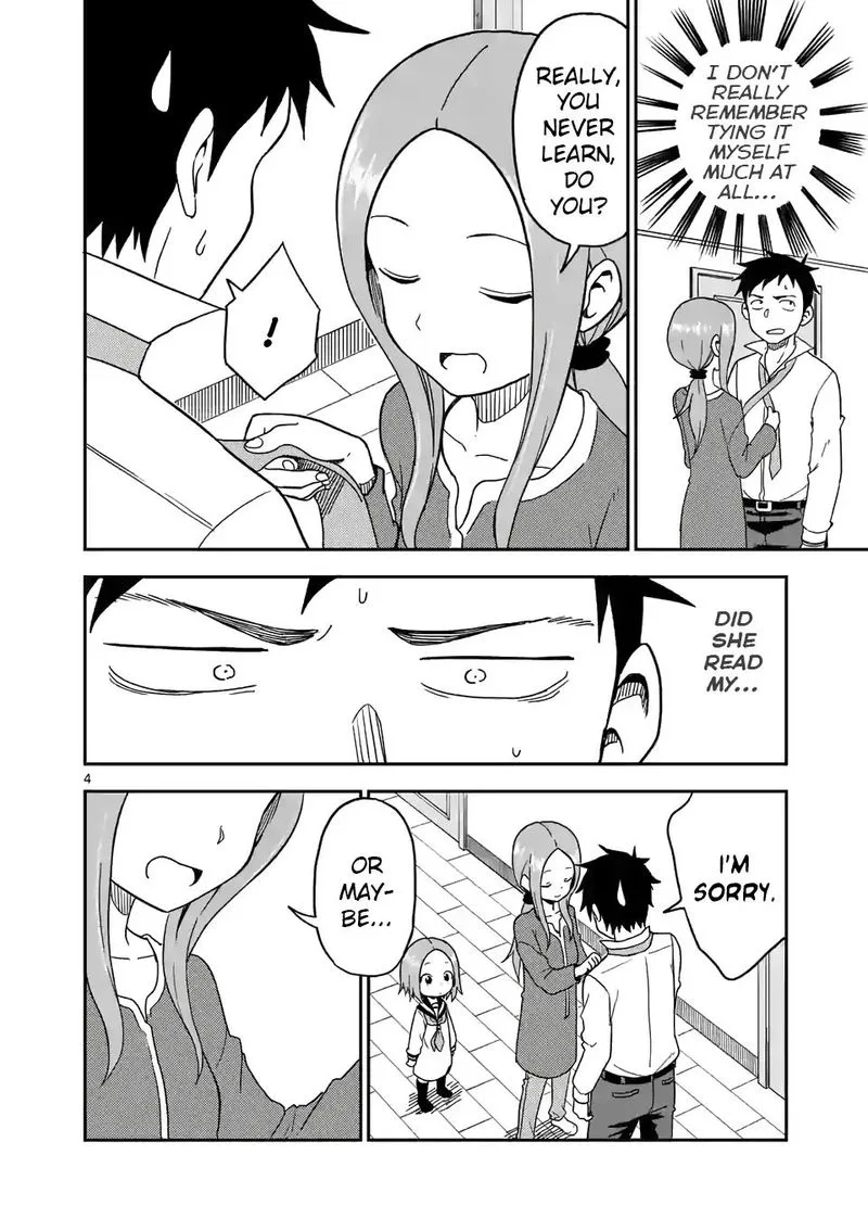 Karakai Jouzu no (Moto) Takagi-san Chapter 81 page 4