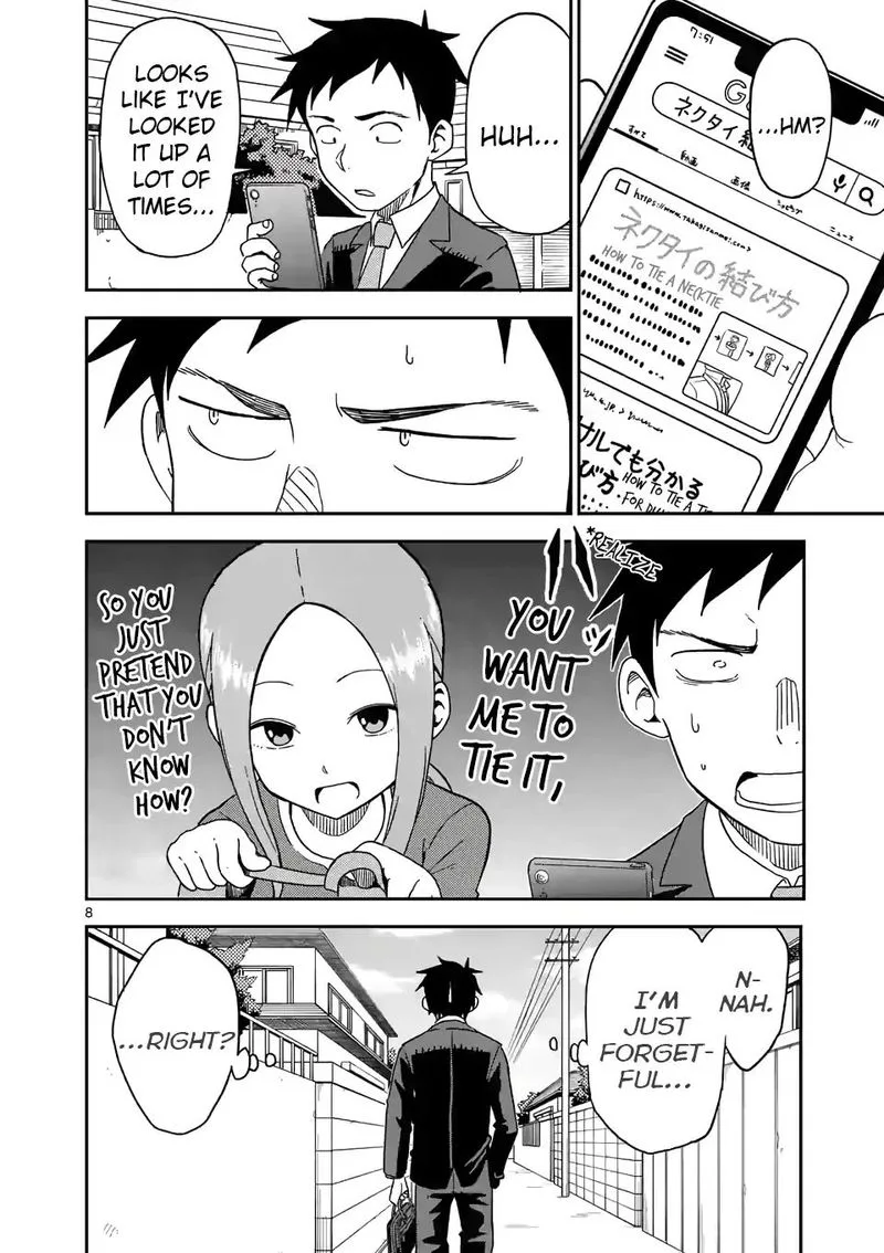 Karakai Jouzu no (Moto) Takagi-san Chapter 81 page 8