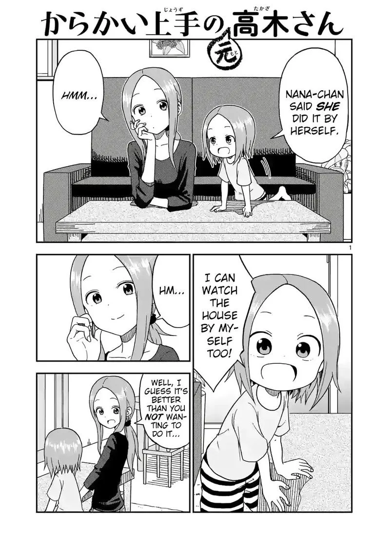 Karakai Jouzu no (Moto) Takagi-san Chapter 87 page 1