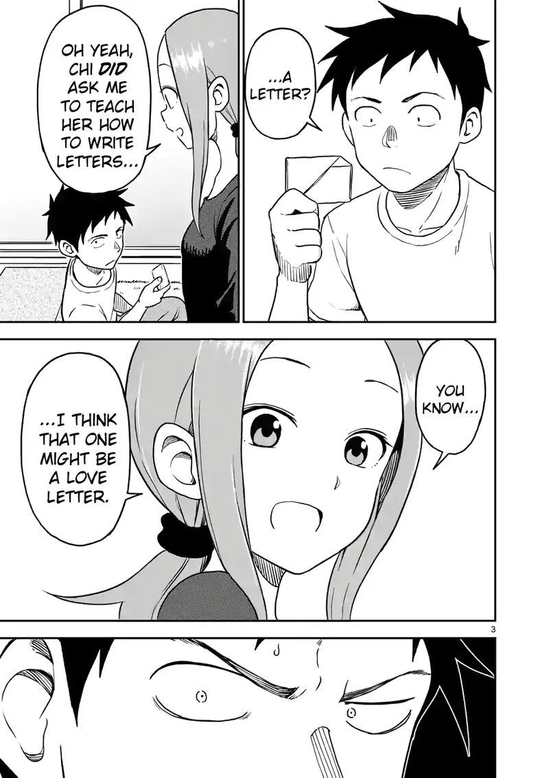 Karakai Jouzu no (Moto) Takagi-san Chapter 91 page 3