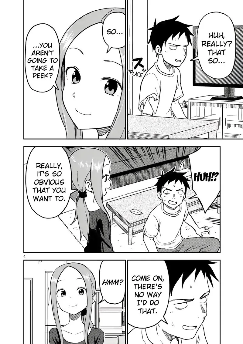 Karakai Jouzu no (Moto) Takagi-san Chapter 91 page 4