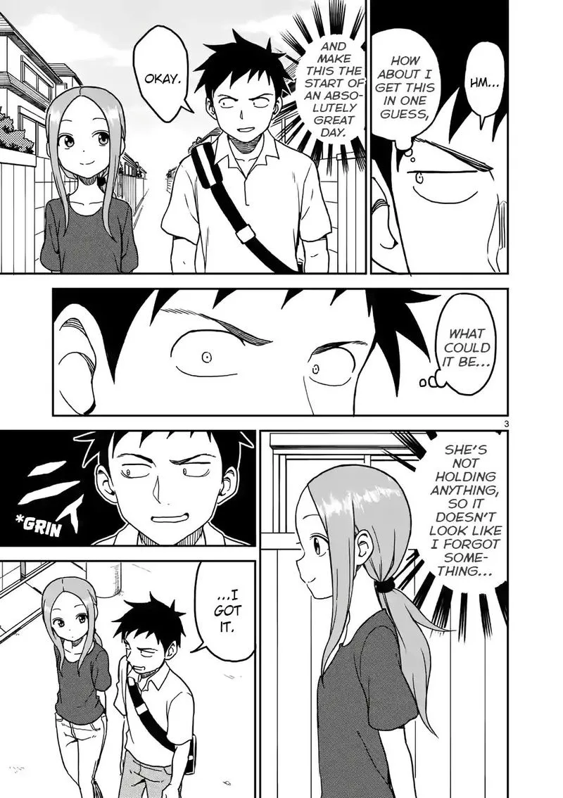 Karakai Jouzu no (Moto) Takagi-san Chapter 99 page 3