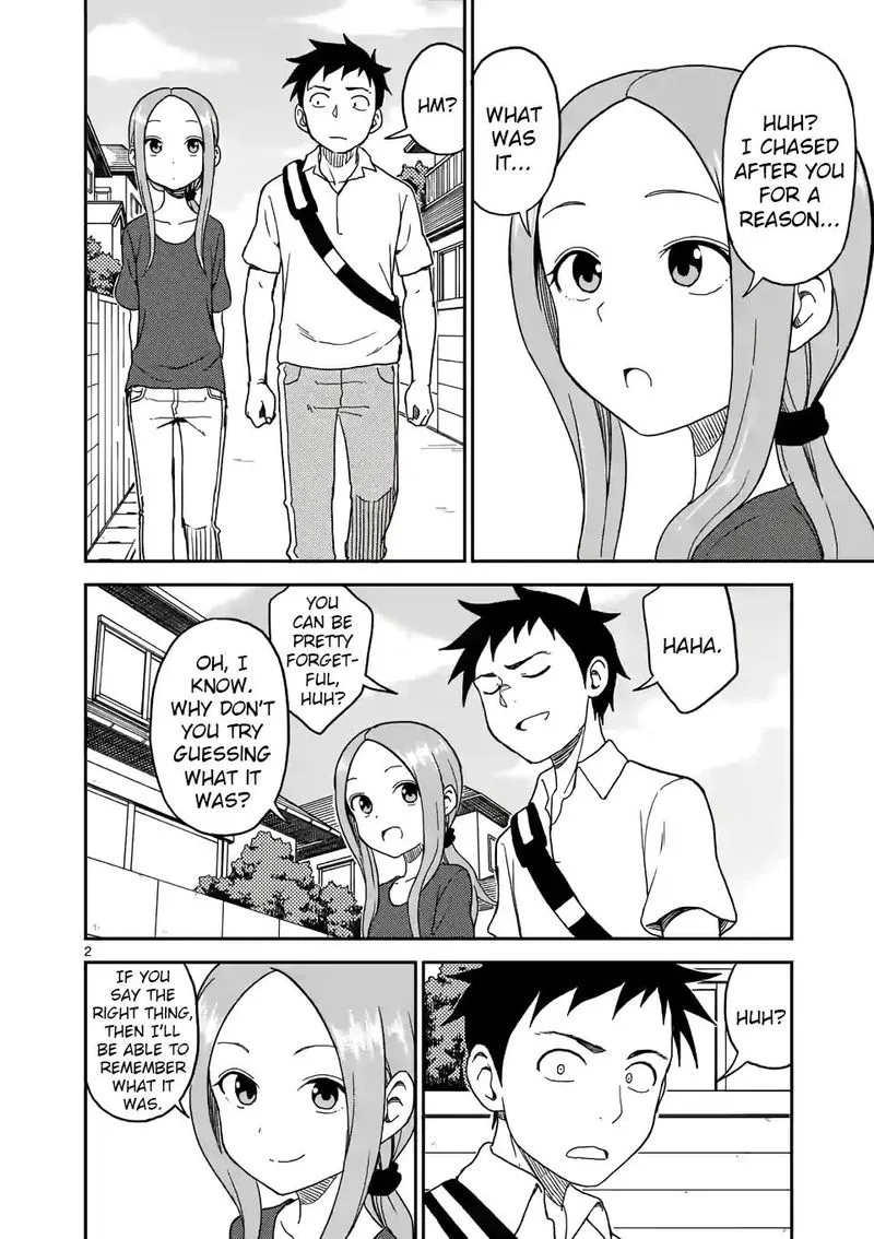 Karakai Jouzu no (Moto) Takagi-san Chapter 99 page 2