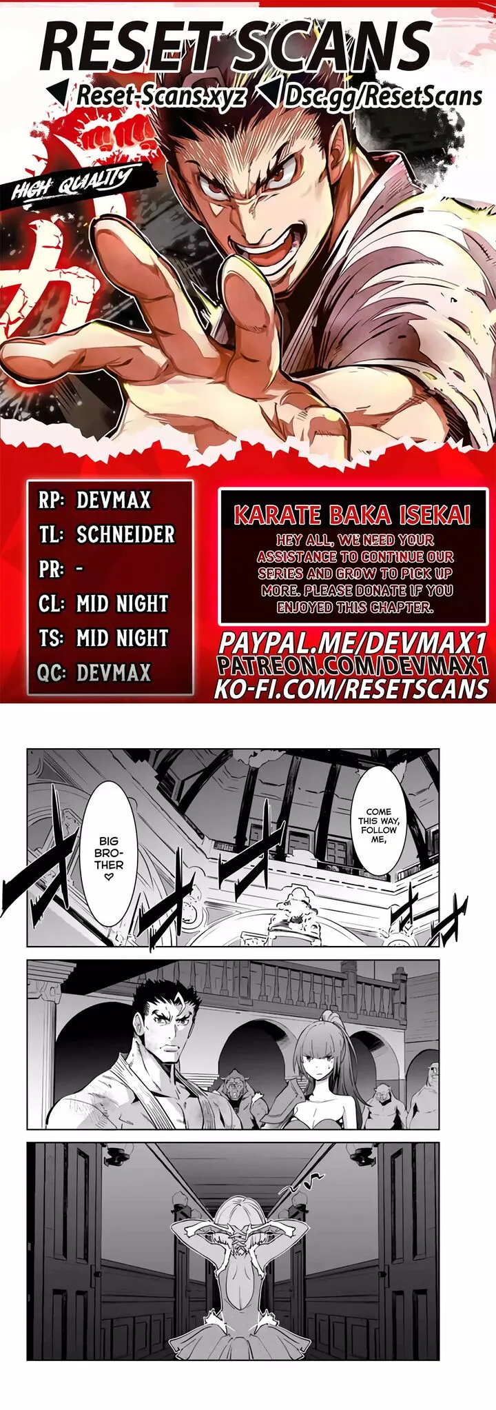 Karate Baka Iseka Chapter 27 page 1