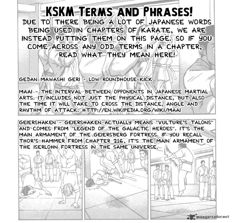 Karate Shoukoushi Kohinata Minoru Chapter 218 page 2