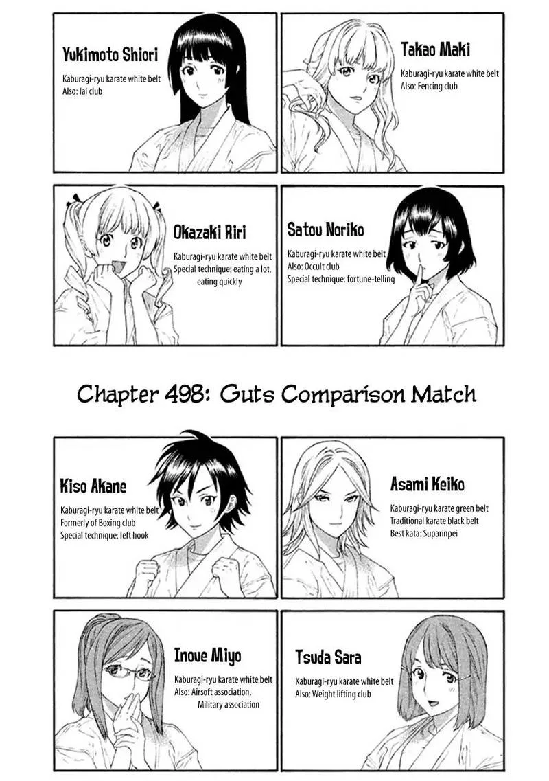 Karate Shoukoushi Kohinata Minoru Chapter 498 page 1