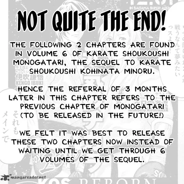 Karate Shoukoushi Kohinata Minoru Chapter 501 page 1