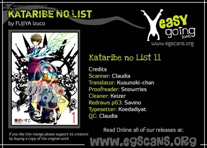 Kataribe no List Chapter 11 page 1