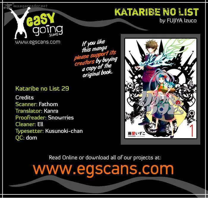 Kataribe no List Chapter 29 page 1