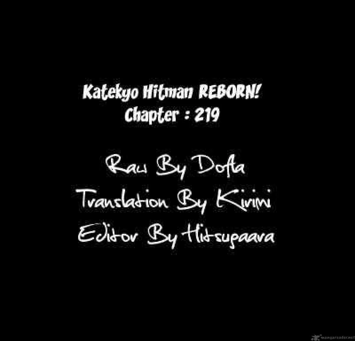 Katekyo Hitman Reborn! Chapter 219 page 17