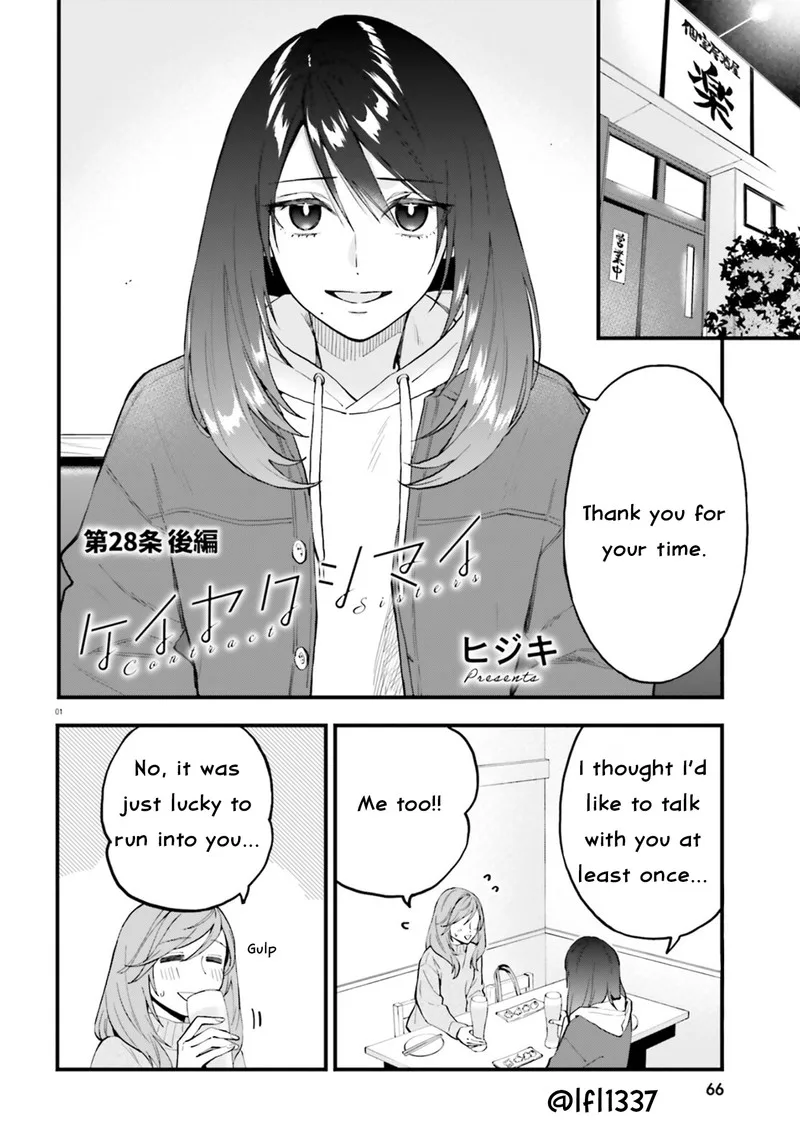 Keiyaku Shimai Chapter 28.2 page 1