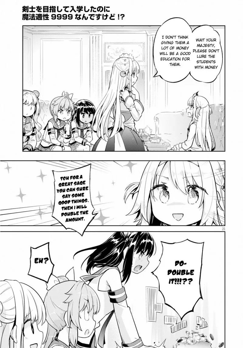 Kenshi o Mezashite Nyugaku Shitanoni Maho Tekisei 9999 Nandesukedo!? Chapter 21 page 21