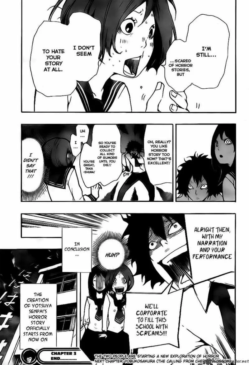 Kiben Gakuha Yotsuya Sensei no Kaidan Chapter 3 page 22