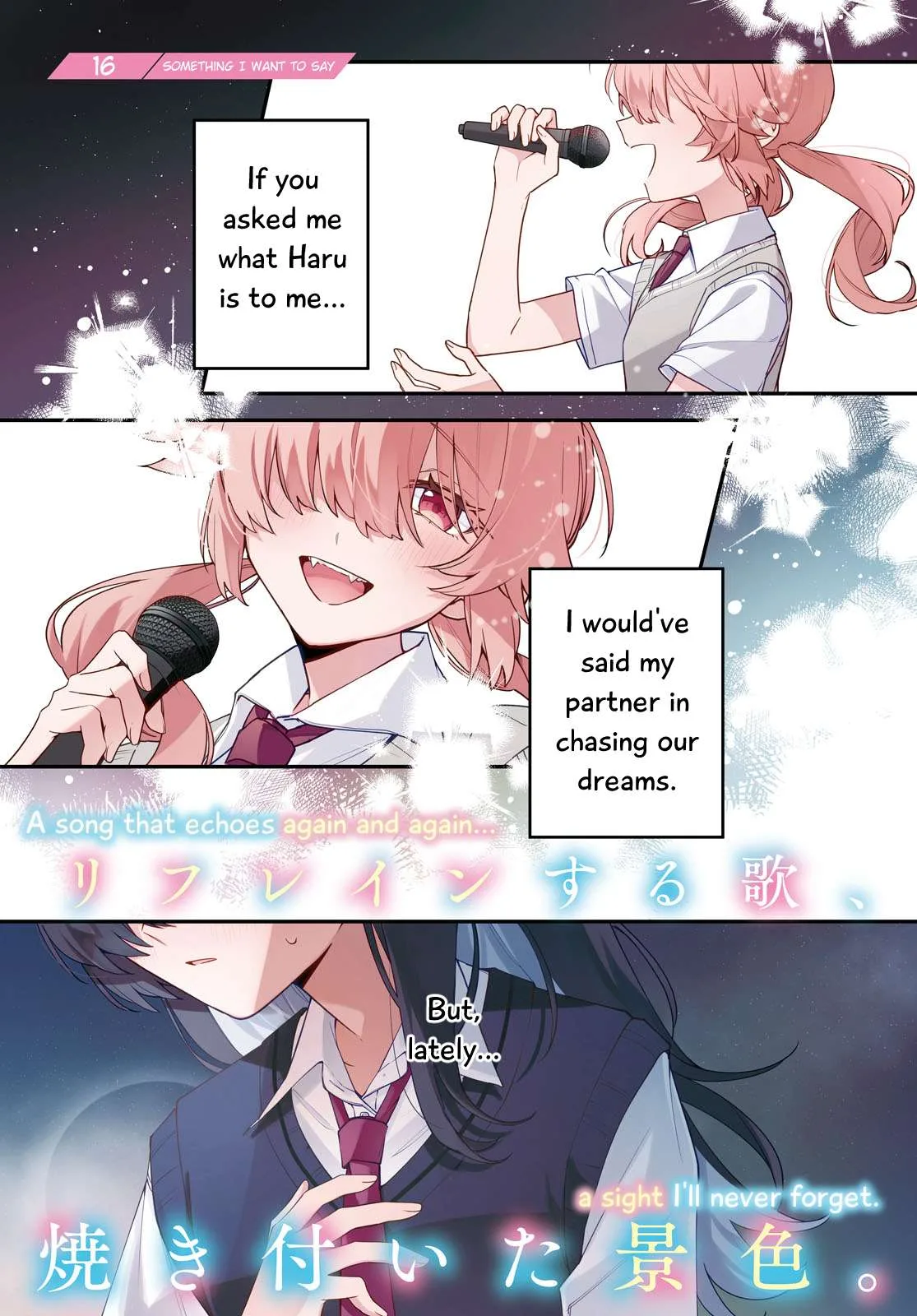 Kimi ga Hoeru Tame no Uta wo, Chapter 15 page 1