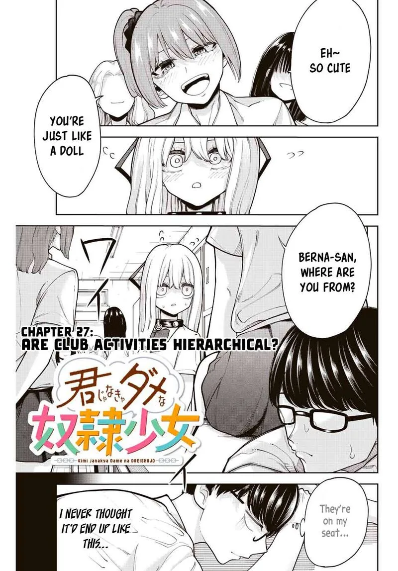 Kimi janakya Dame na Dorei Shoujo Chapter 27 page 1