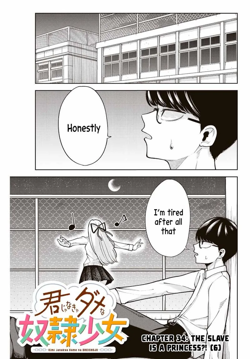Kimi janakya Dame na Dorei Shoujo Chapter 34 page 1