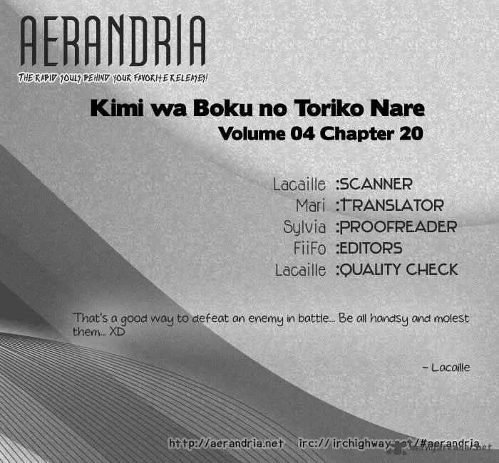 Kimi wa Boku no Toriko nare Chapter 20 page 2