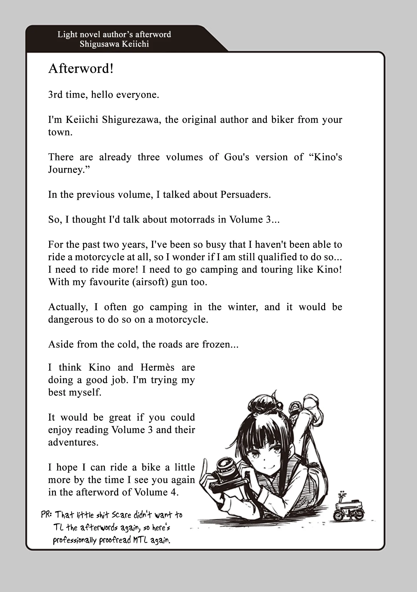 Kino's Journey Chapter 13.5 page 5