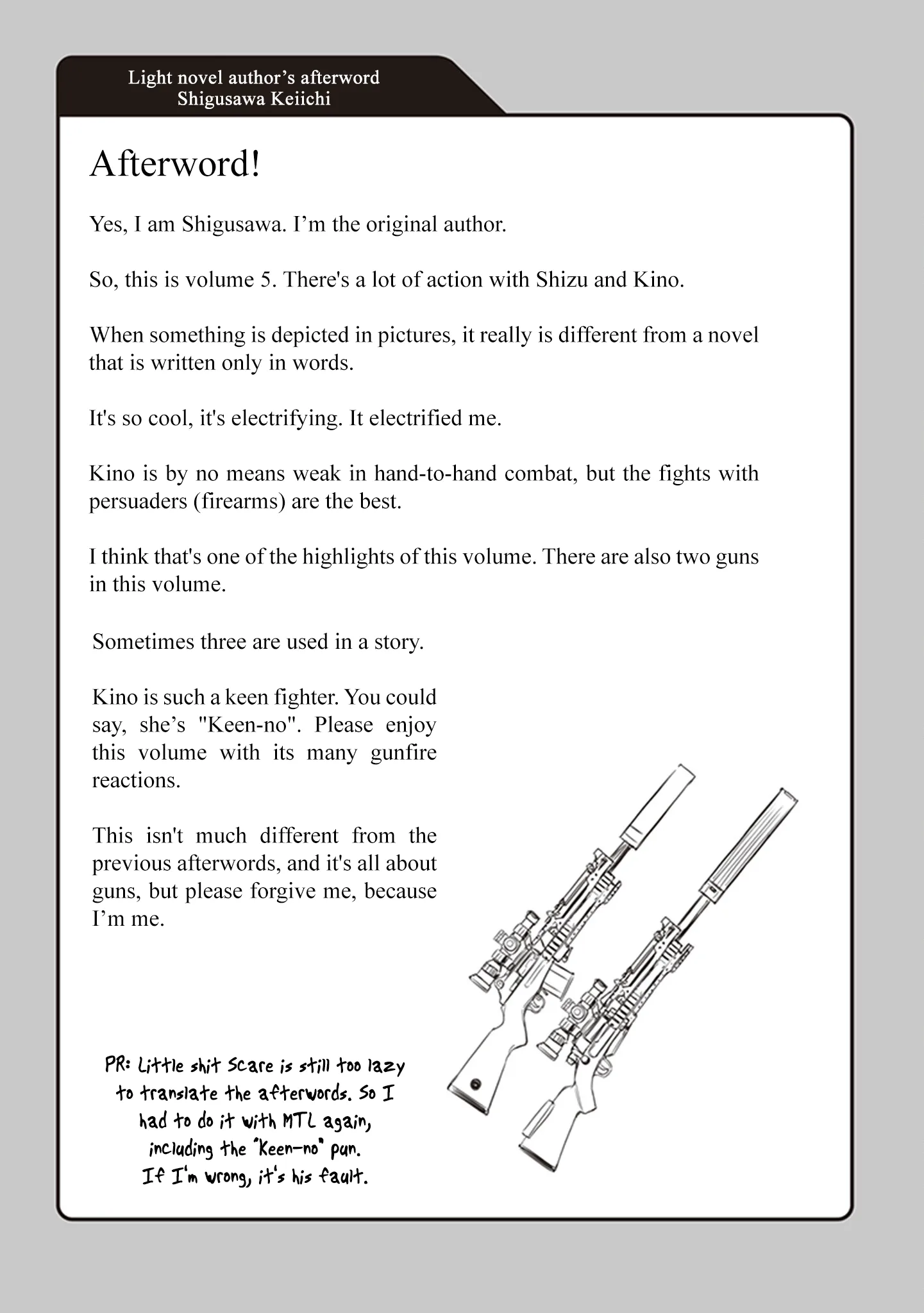 Kino's Journey Chapter 21.5 page 7