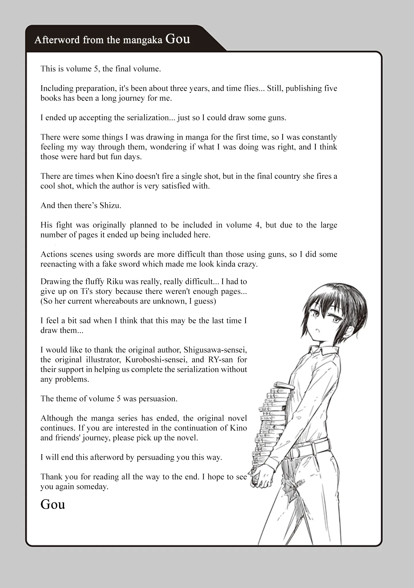 Kino's Journey Chapter 21.5 page 9