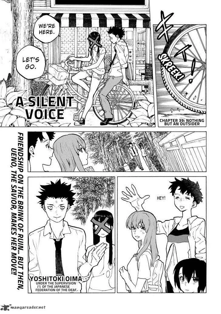 Koe no Katachi Chapter 39 page 1