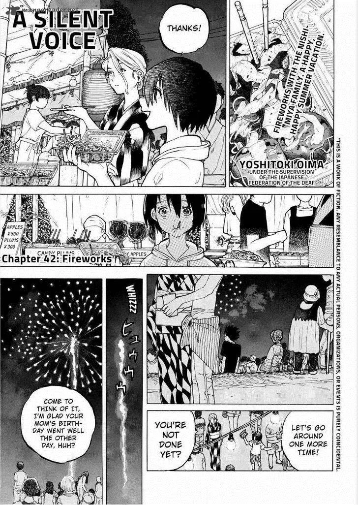 Koe no Katachi Chapter 42 page 1