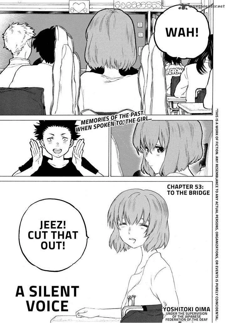 Koe no Katachi Chapter 53 page 1