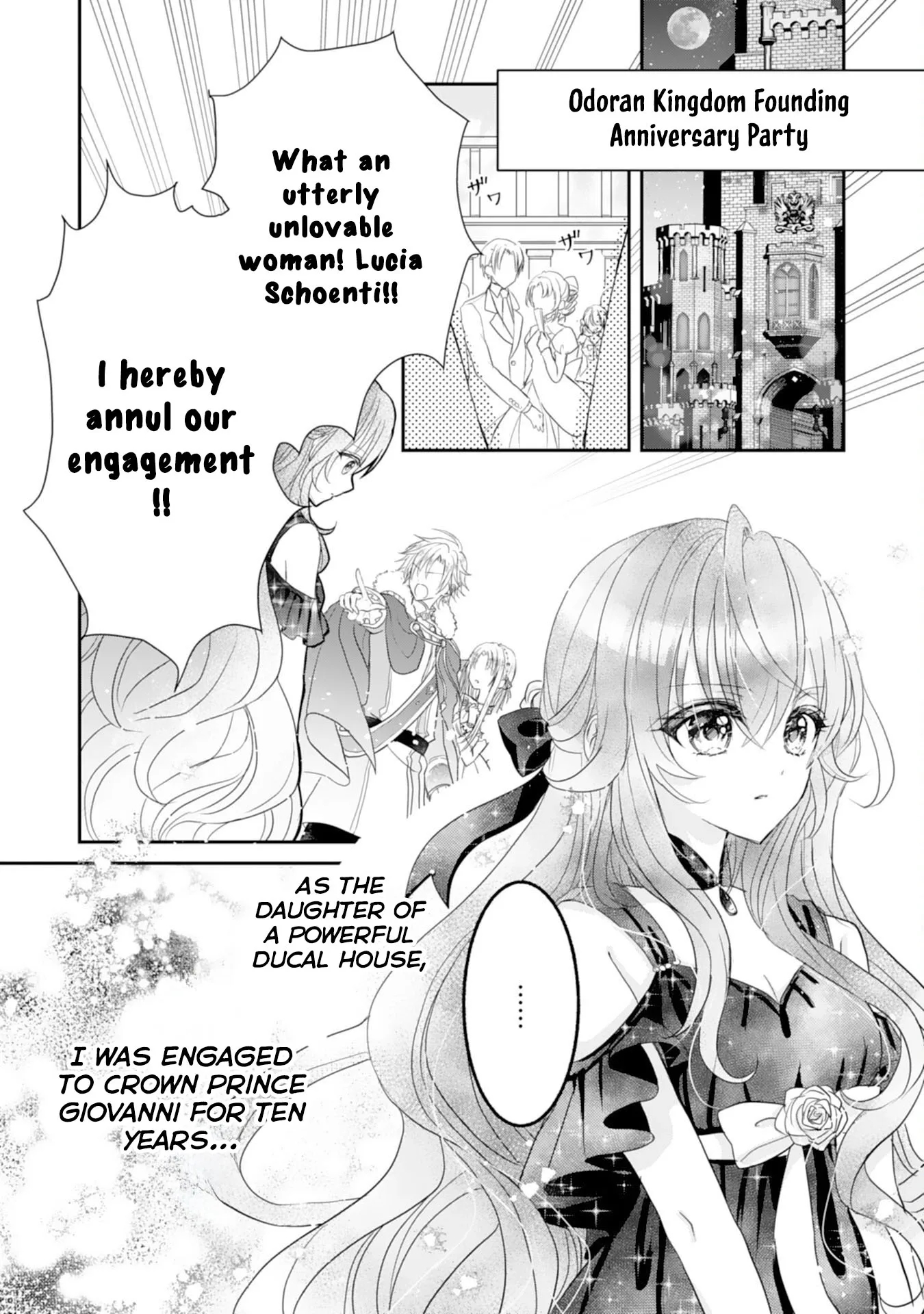 Kon'yaku haki sa reta koushaku reijou wa reitetsu kokuou no dekiai o shinjinai Chapter 1 page 4