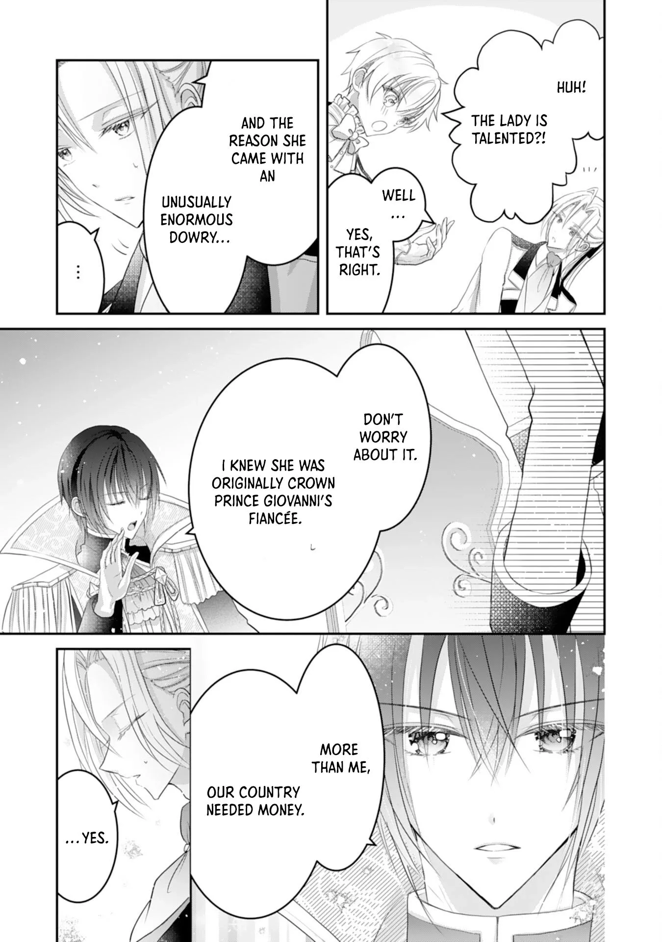 Kon'yaku haki sa reta koushaku reijou wa reitetsu kokuou no dekiai o shinjinai Chapter 6 page 9
