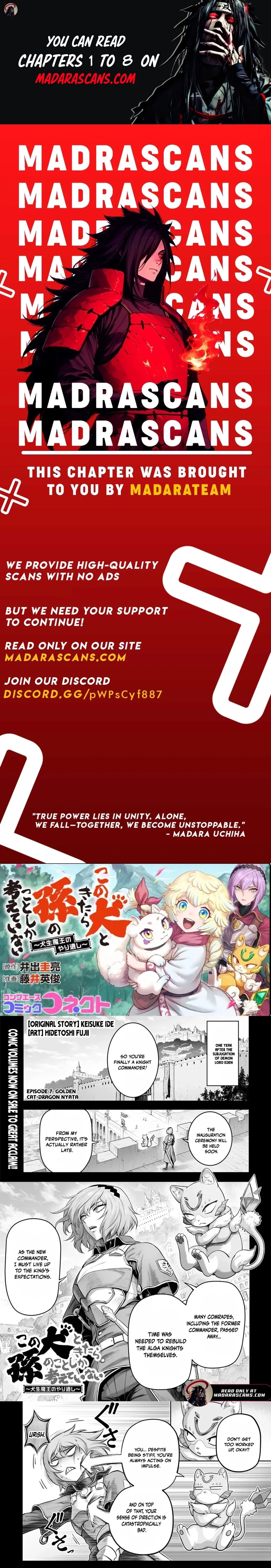 Kono Inu to Kitara Mago no Koto shika Kangaeteinai ~Kensei Maou no Yarinokoshi~ Chapter 7.1 page 1