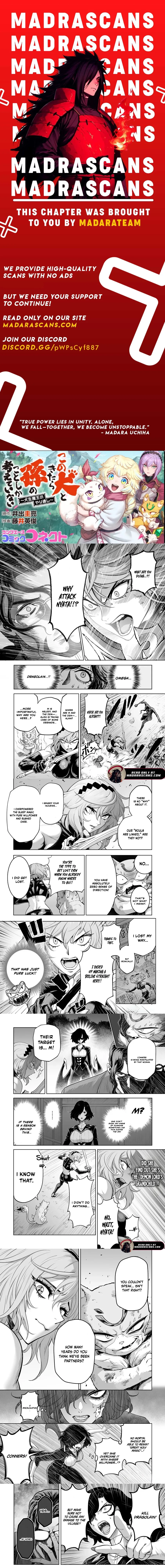 Kono Inu to Kitara Mago no Koto shika Kangaeteinai ~Kensei Maou no Yarinokoshi~ Chapter 8.2 page 1