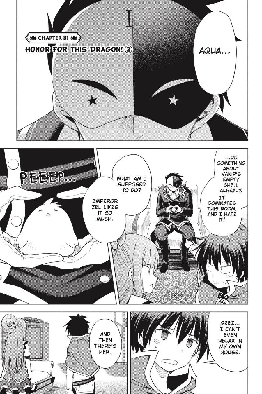 Kono Subarashii Sekai ni Bakuen wo! Chapter 81 page 1