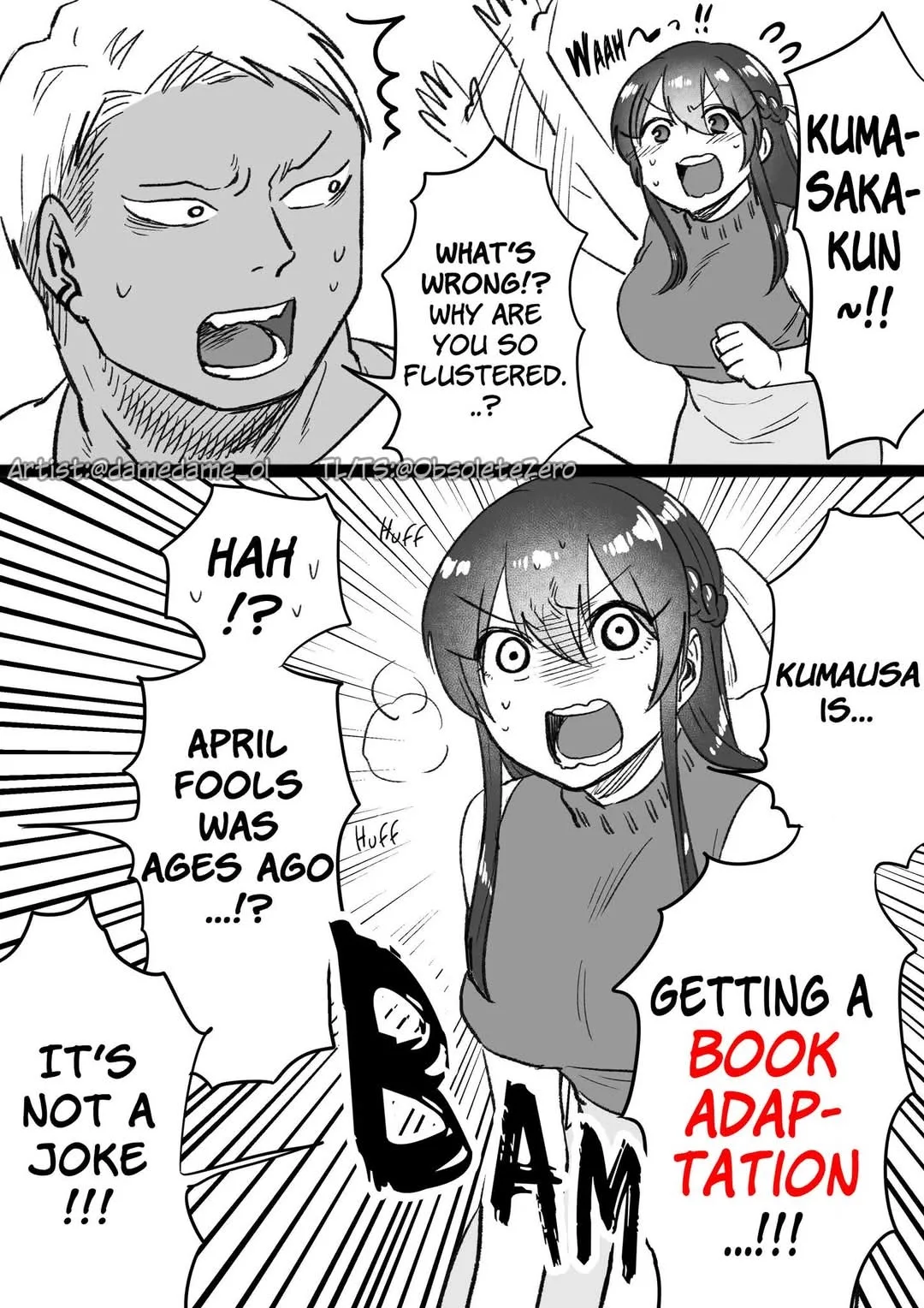 Kuma to Usagi wa Tomodachi de wa Irarenai Chapter 71.5 page 1