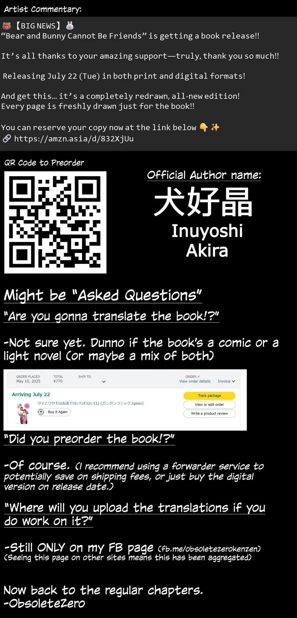 Kuma to Usagi wa Tomodachi de wa Irarenai Chapter 71.5 page 6