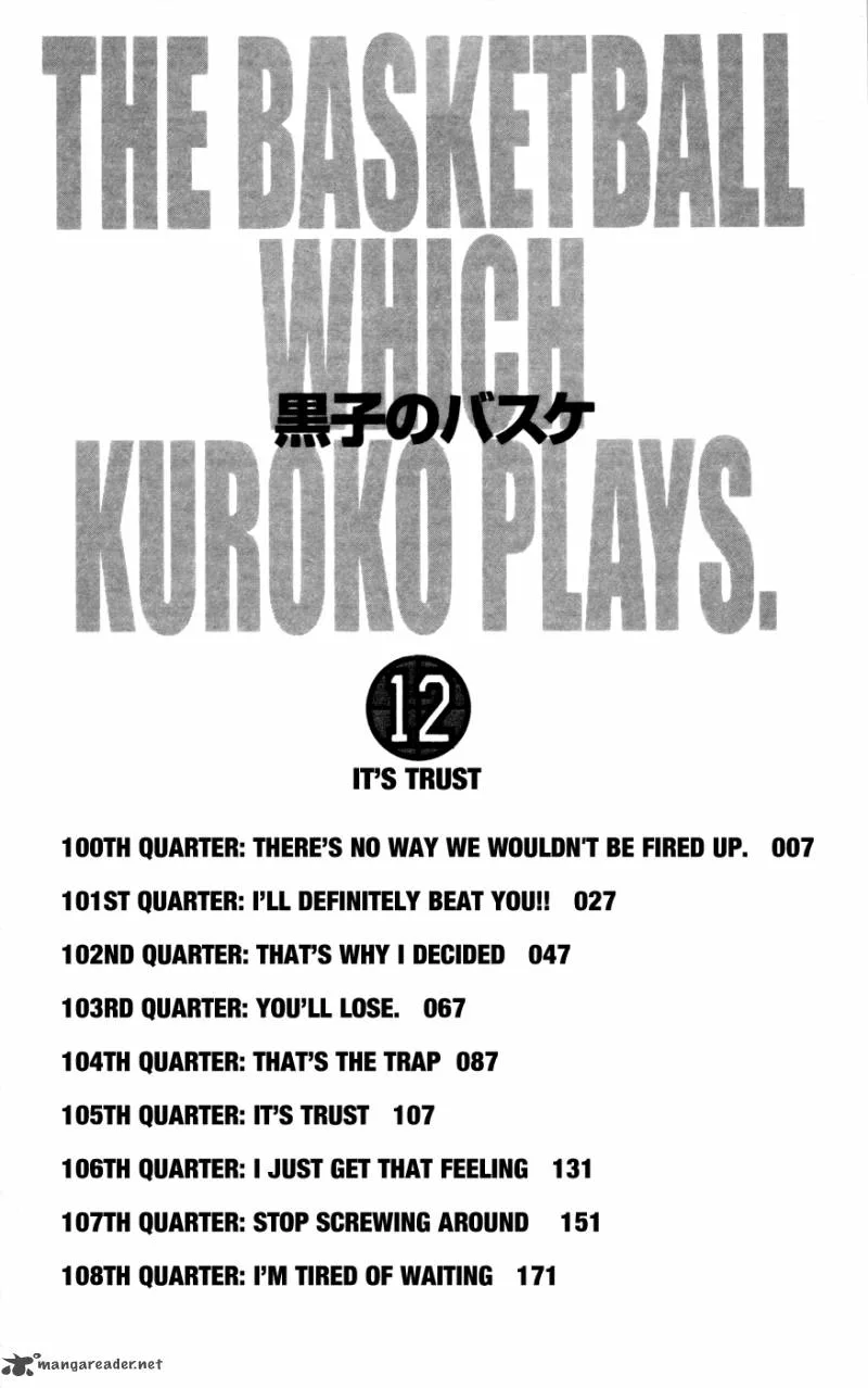 Kuroko no Basket Chapter 100 page 5