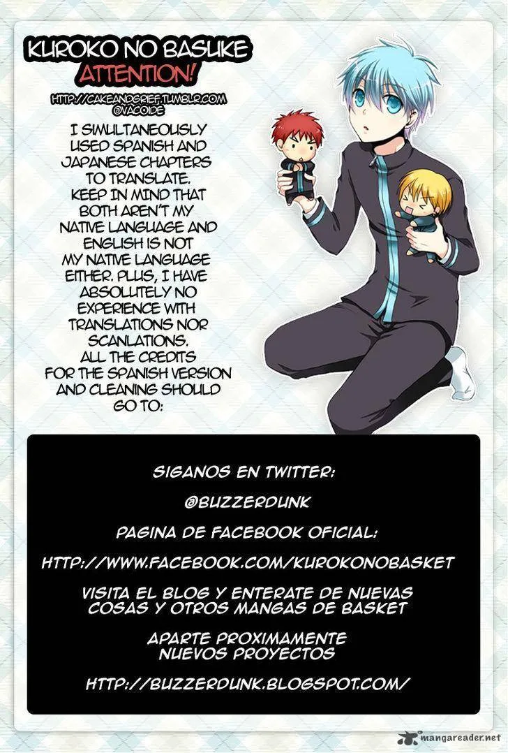 Kuroko no Basket Chapter 143 page 1
