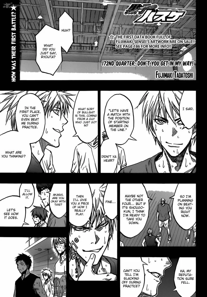 Kuroko no Basket Chapter 172 page 1