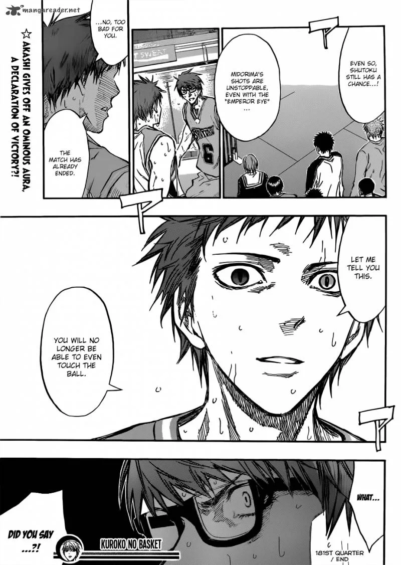 Kuroko no Basket Chapter 181 page 21