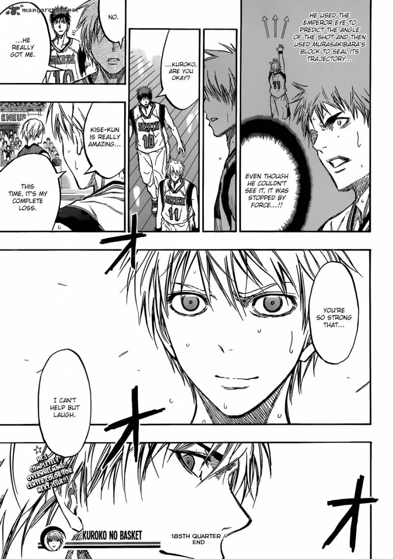 Kuroko no Basket Chapter 185 page 20