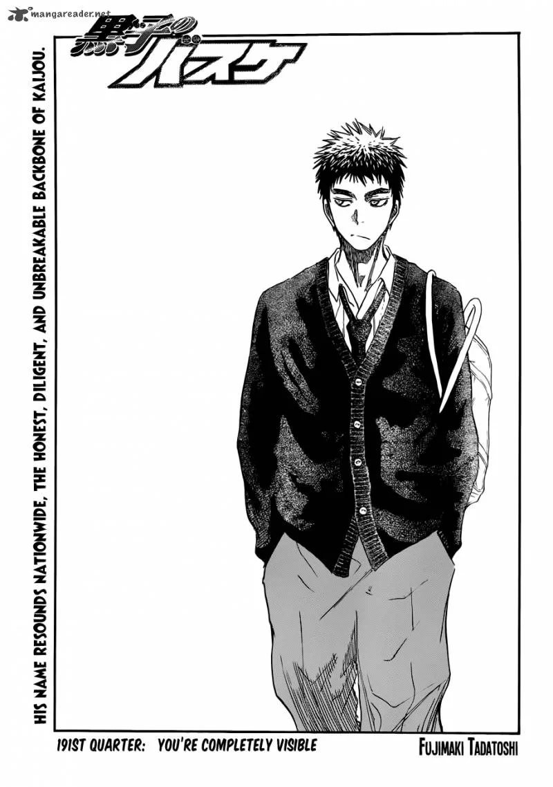 Kuroko no Basket Chapter 191 page 1