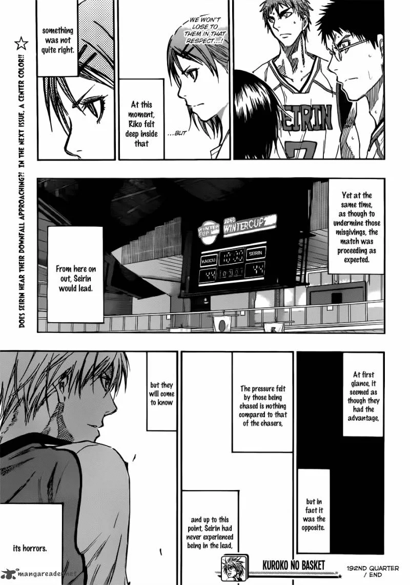 Kuroko no Basket Chapter 192 page 21